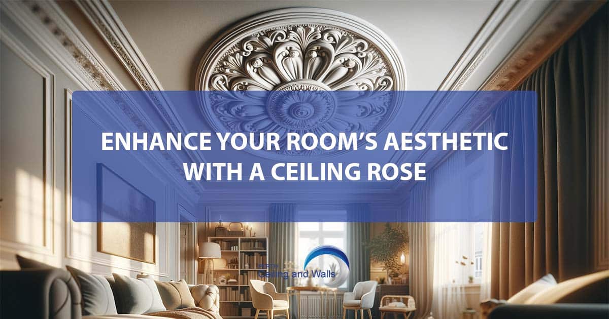 enhance your room’s aesthetic with a ceiling rose