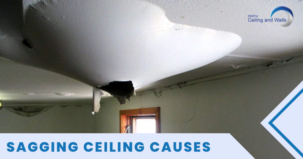 sagging ceiling causes