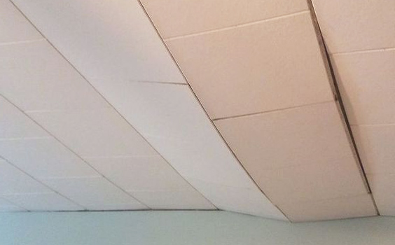 sagging ceiling