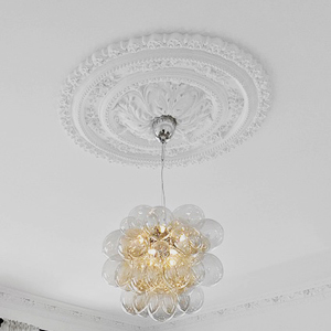 ceiling rose with chandelier 2